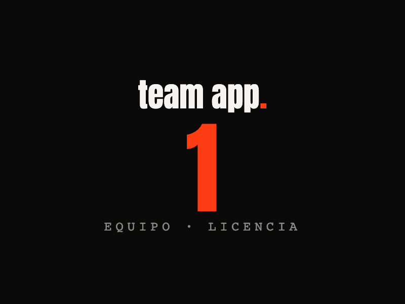 Team App · 1 team