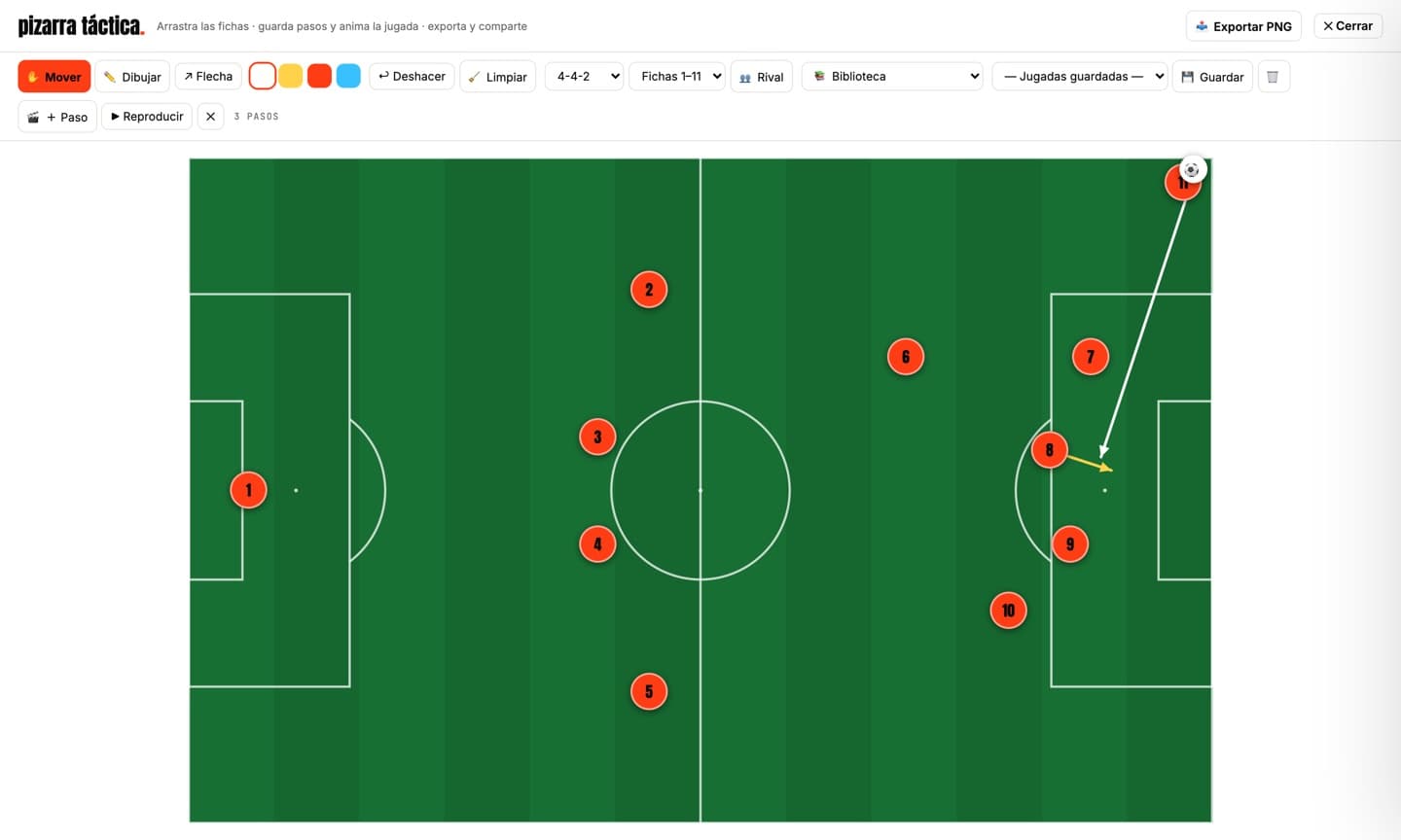 Tactics board — draw the play